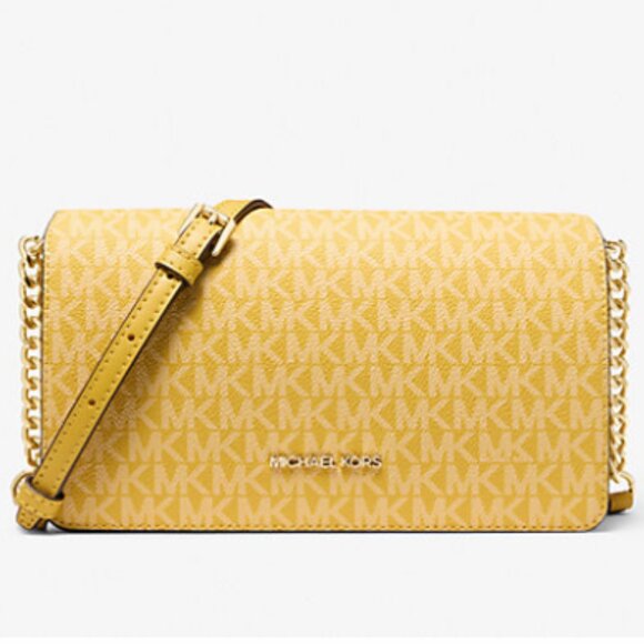 Michael Kors Jet Set Medium Signature Logo Crossbody Bag NWT - Picture 1 of 3